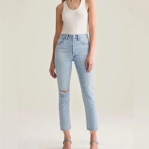 Agolde Riley High Rise Straight Crop jeans Size 27